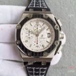 Best Swiss 7750 Automatic movement Swiss Grade Audemars Piguet Copy Juan Pablo Montoya Watch White Dial